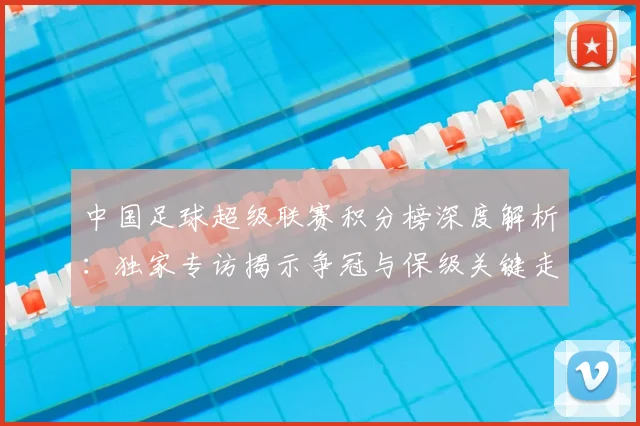 中国足球超级联赛积分榜深度解析：独家专访揭示争冠与保级关键走势